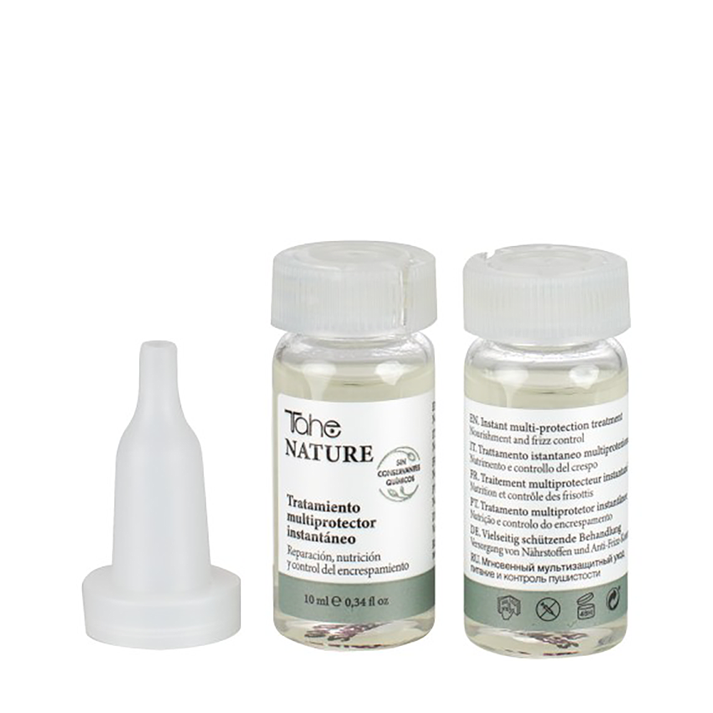 TAHE Сыворотка для мгновенной защиты волос / NATURE-MULTIPROTECTOR INSTANT SYSTEM 6*10 мл, фото 4