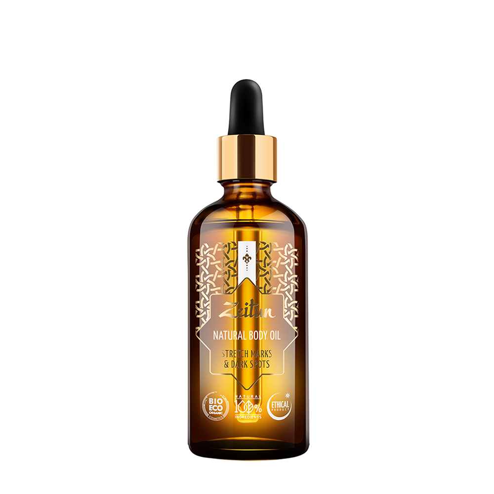 ZEITUN Масло выравнивающее для тела против растяжек и пигментации, с лимоном и маслом ростков пшеницы / Authentic 100 мл, фото 1