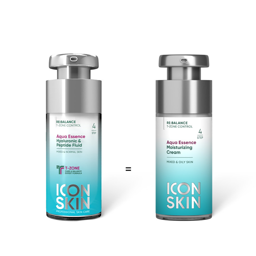 ICON SKIN Крем увлажняющий для жирной и комбинированной кожи / Re:Balance Aqua Essence 30 мл, фото 3
