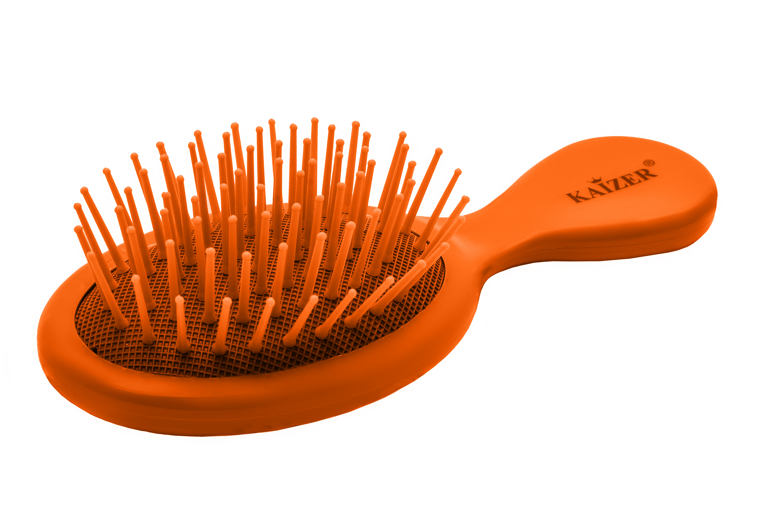KAIZER Расческа массажная малая, пластик, оранжевая, фото 3