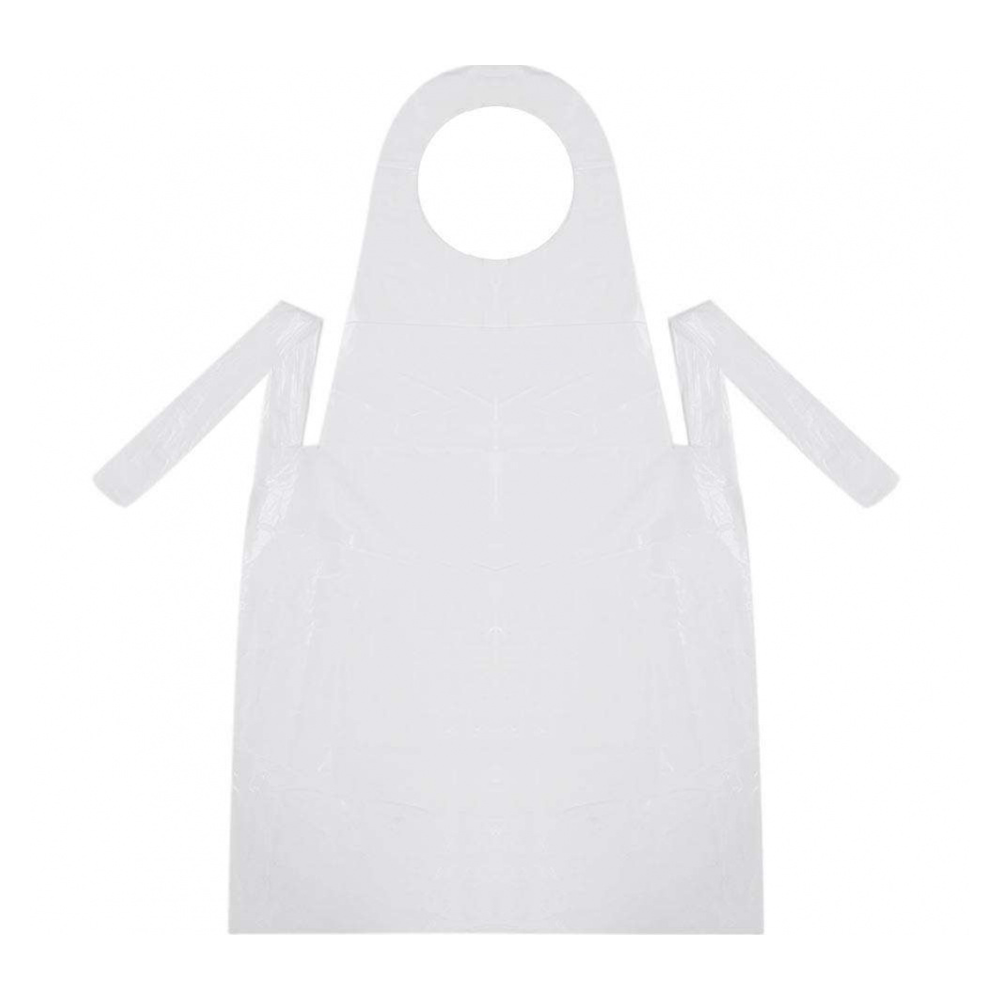 ЧИСТОВЬЕ Фартук полиэтилен 120*70 см  прозрачный 50 шт/уп, фото 1