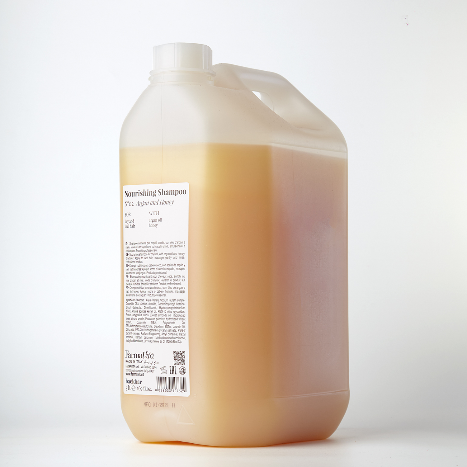 FARMAVITA Шампунь питательный для сухих волос / BACK BAR NOURISING SHAMPOO №02 5000 мл, фото 2