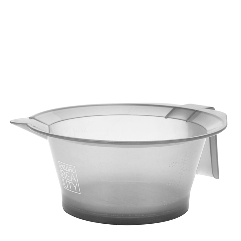 DEWAL BEAUTY Чаша для краски с резинкой на дне, серая  прозрачная, фото 1