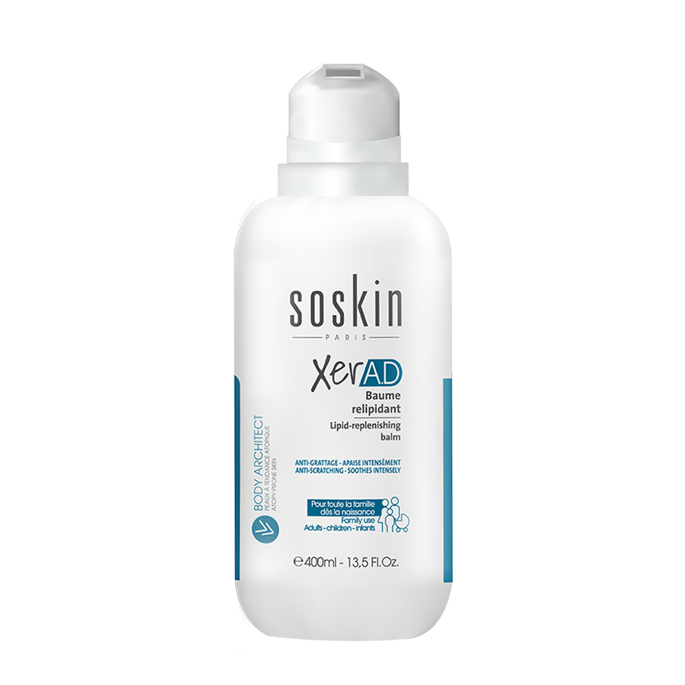 SOSKIN Бальзам регенерирующий для тела / XerA.D Lipid-replenishing balm 400 мл, фото 1