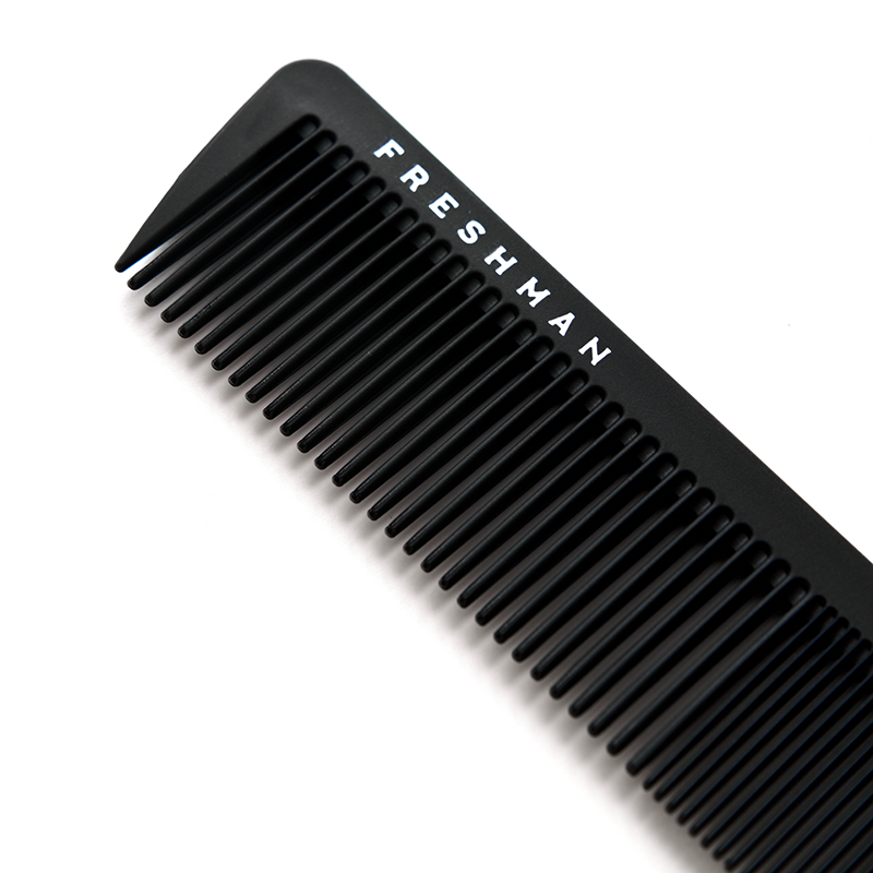 FRESHMAN Расческа-гребень комбинированная для моделирования и стрижки, размер L / Collection Carbon, фото 2
