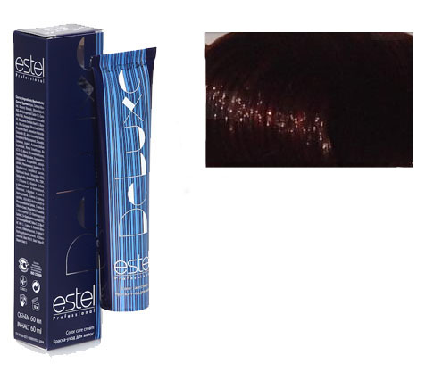ESTEL PROFESSIONAL 5/5 краска для волос, светлый шатен красный / DE LUXE 60 мл, фото 1