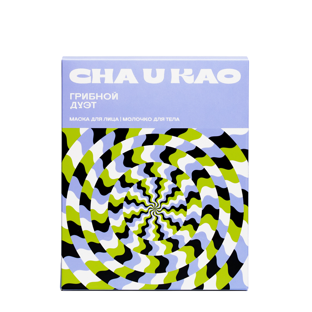 CHA U KAO Набор Грибной дуэт (маска для лица 50 мл + молочко для тела 200 мл), фото 1