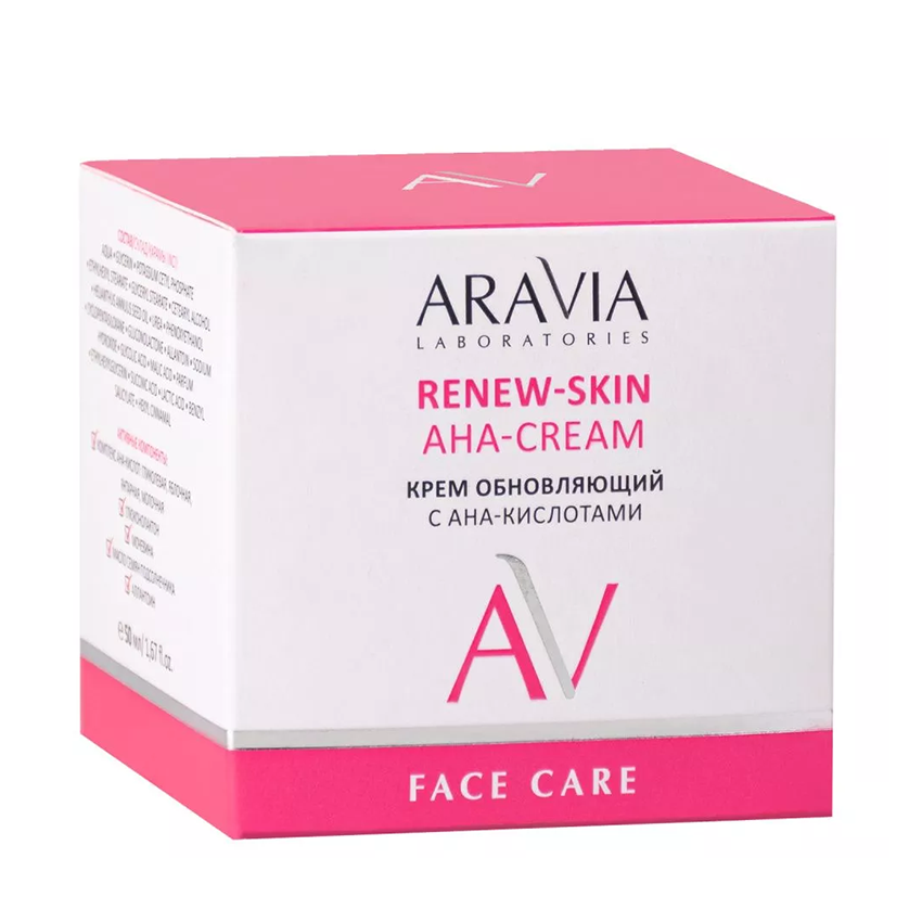 ARAVIA Professional Крем обновляющий с АНА-кислотами / ARAVIA Laboratories Renew-Skin AHA-Cream 50 мл, фото 4