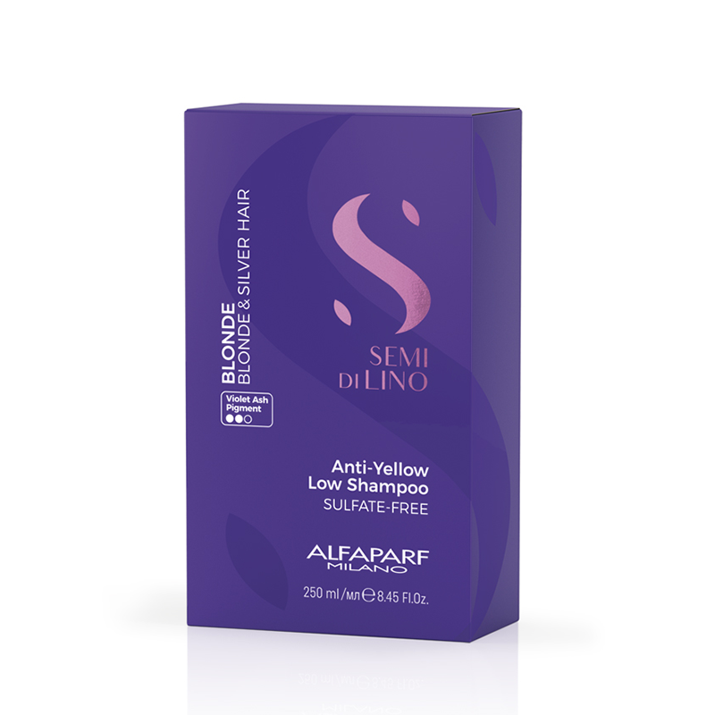 ALFAPARF MILANO Шампунь тонирующий анти-жёлтый / Anti-Yellow Low Shampoo 250 мл, фото 2
