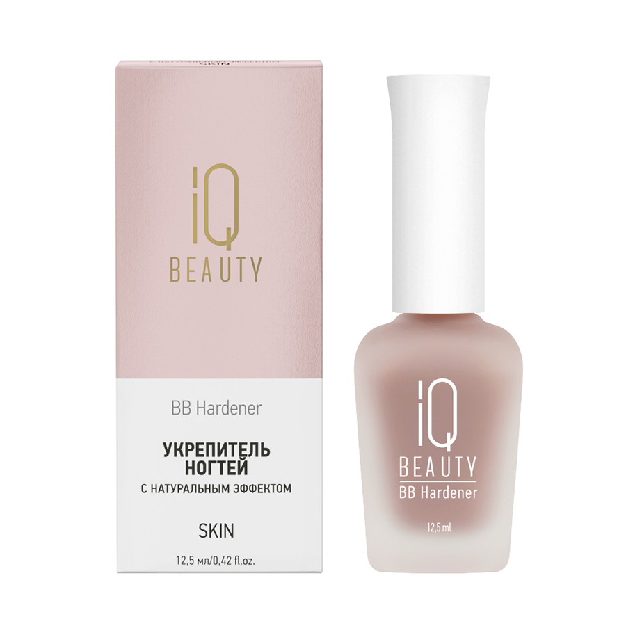 IQ BEAUTY Укрепитель тонирующий для ногтей с натуральным эффектом / BB Hardener Skin 12,5 мл, фото 2