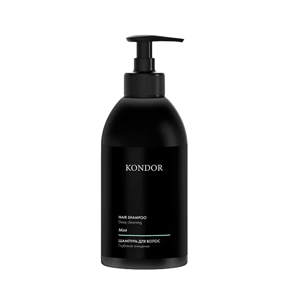 KONDOR Шампунь для волос глубокое очищение, мята / Hair Shampoo Mint 300 мл, фото 1