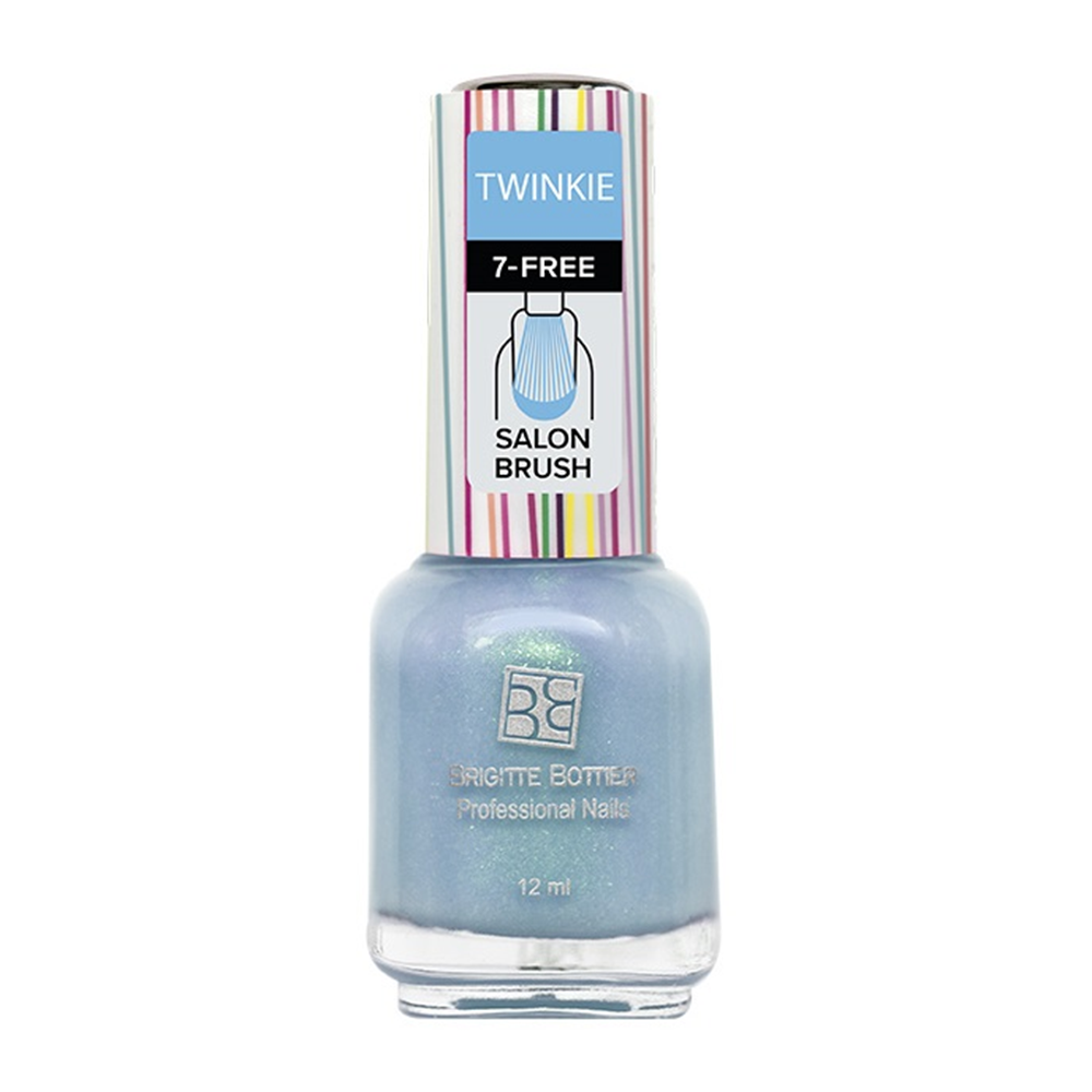 BRIGITTE BOTTIER 02 лак для ногтей, нежно-голубой перламутр / TWINKIE 12 мл, фото 1