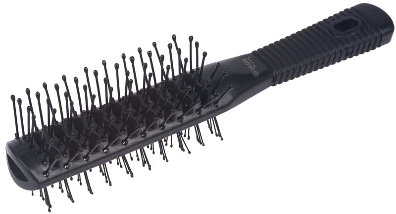 DEWAL BEAUTY Щетка туннельная 2-х сторонняя, пластиковый штифт, черная, 7 рядов, фото 1