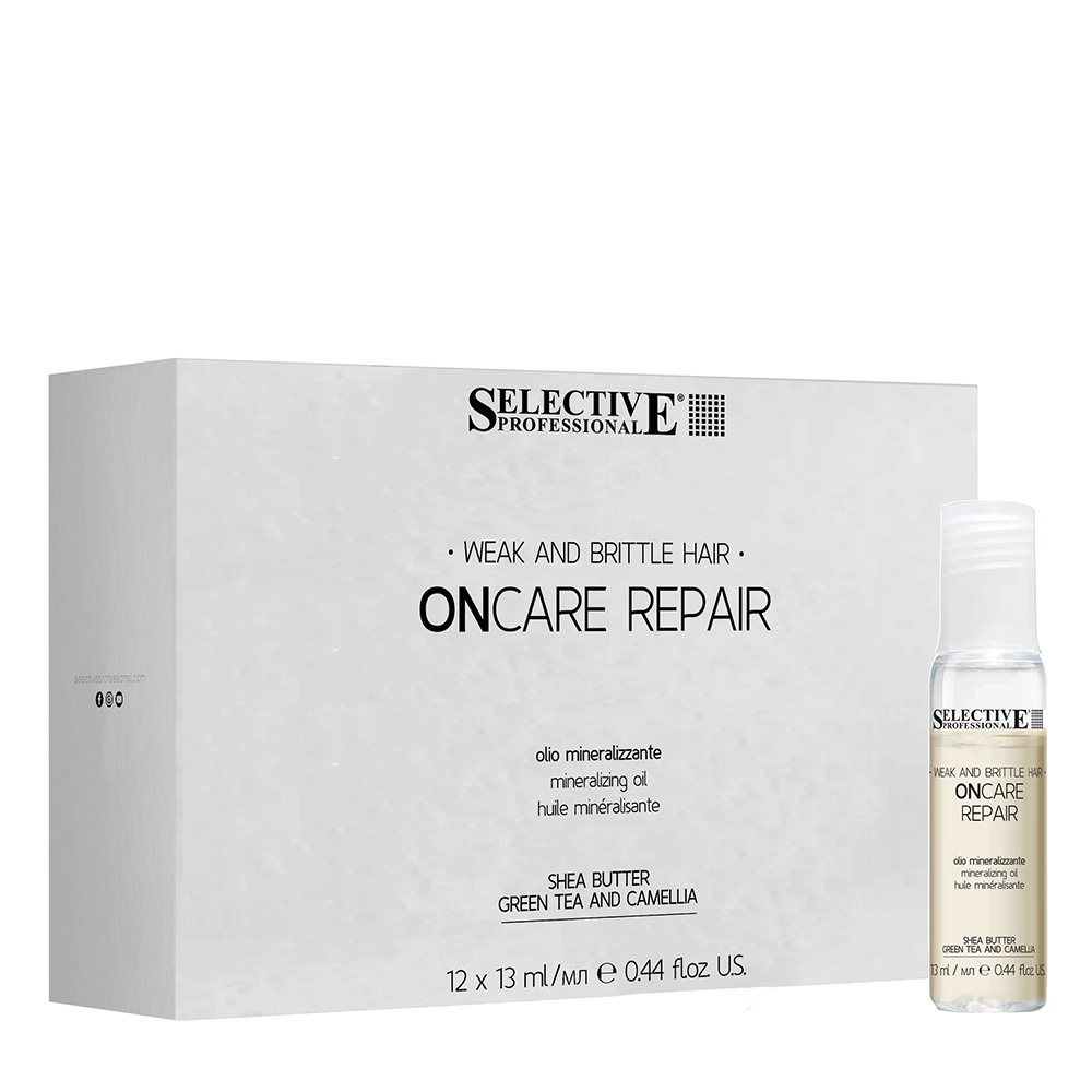 SELECTIVE PROFESSIONAL Лосьон реструктурирующий для волос / Olio Mineralizer ONCARE REPAIR 12*13 мл, фото 1