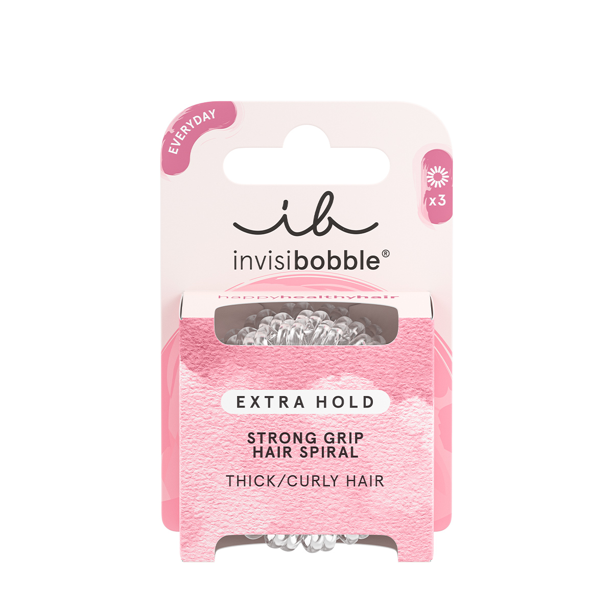 INVISIBOBBLE Резинка-браслет для густых волос / invisibobble EXTRA HOLD Crystal Clear, фото 2