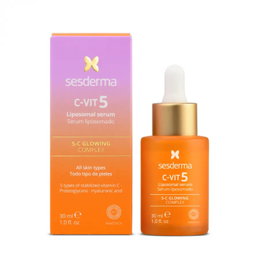 SESDERMA Сыворотка липосомальная с комплексом витамина С (5 типов) / C-VIT 5 Liposomal serum 30 мл, фото 2