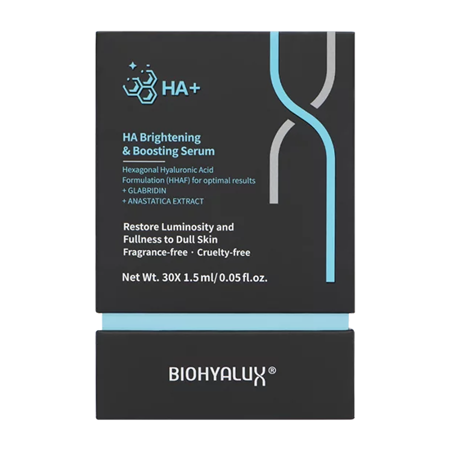 BIOHYALUX Сыворотка осветляющая и стимулирующая для лица / НА Brightening&Boosting Serum 30х1,5 мл, фото 3