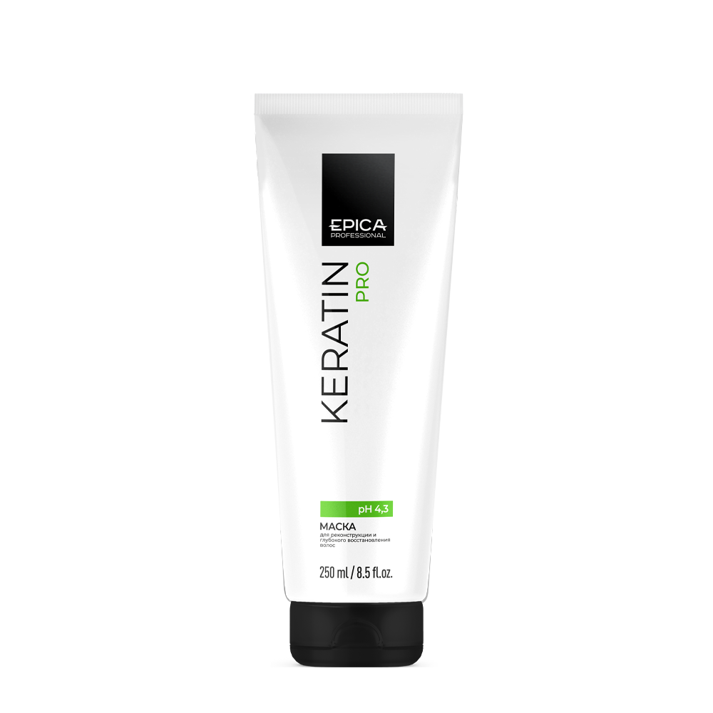 EPICA PROFESSIONAL Маска для реконструкции и глубокого восстановления волос / Keratin Pro 250 мл, фото 2
