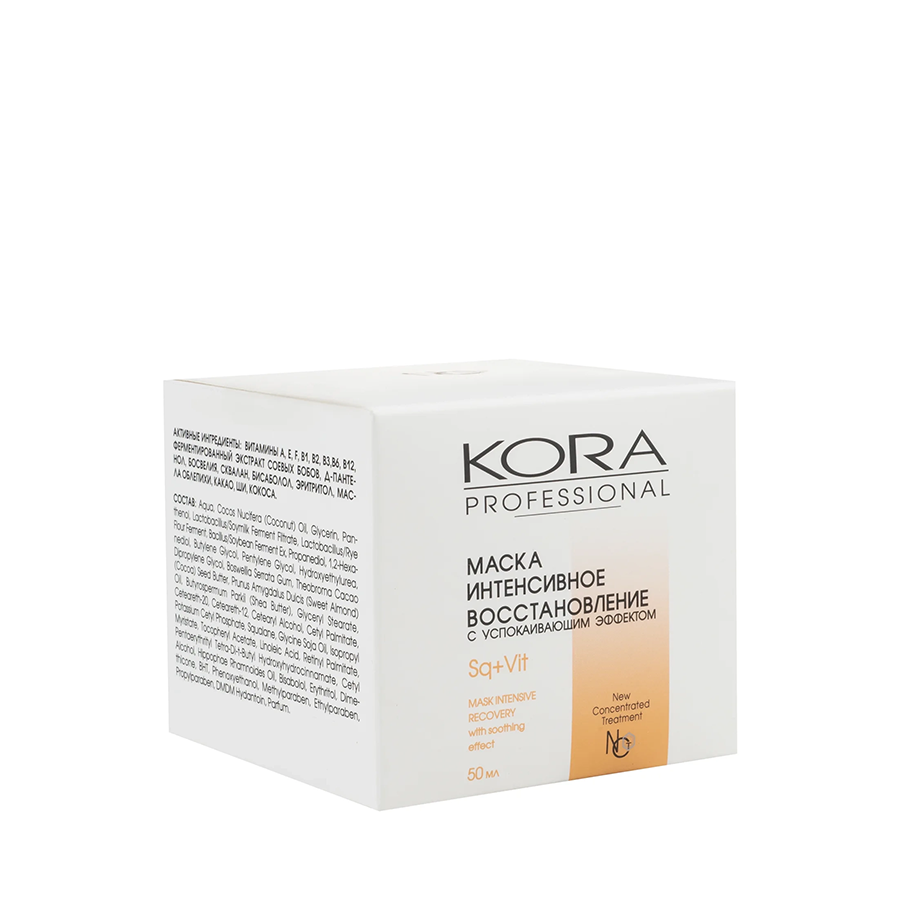 KORA Маска интенсивное восстановление с успокаивающим эффектом / KORA PROFESSIONAL 50 мл, фото 5