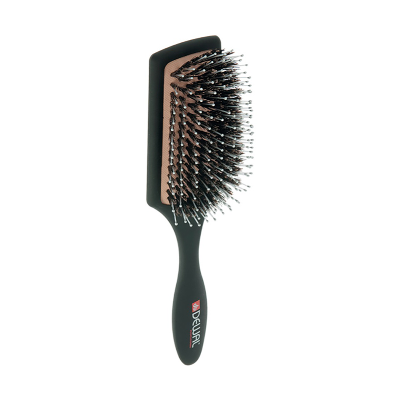 DEWAL PROFESSIONAL Щетка массажная лопата малая, натуральная щетина, пластиковый штифт, фото 1