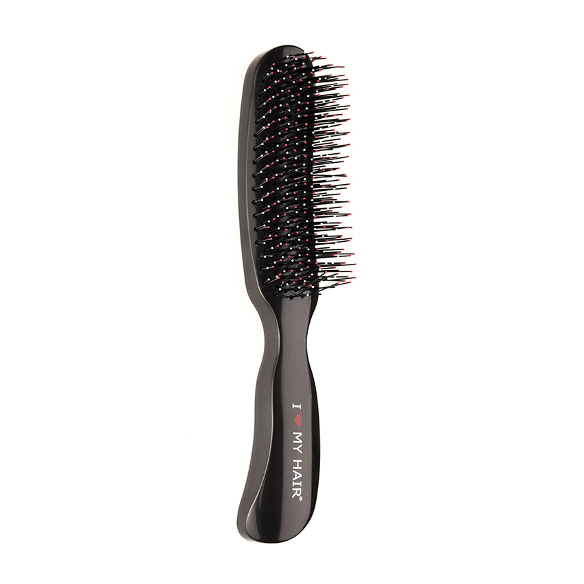 I LOVE MY HAIR Щетка парикмахерская для волос Therapy Brush, черная глянцевая M, фото 3