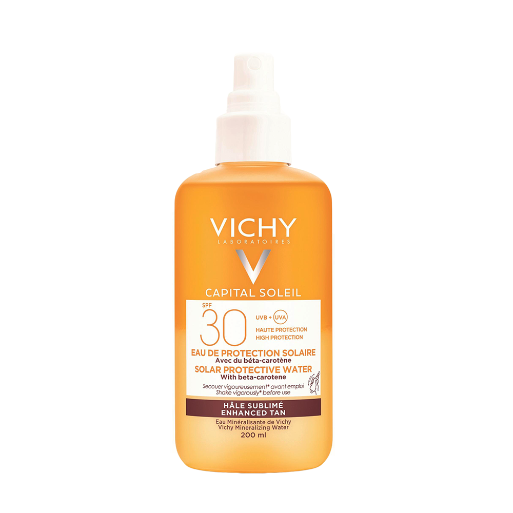 VICHY Спрей солнцезащитный двухфазный активатор загара SPF 30 / Capital Ideal Soleil 200 мл, фото 1