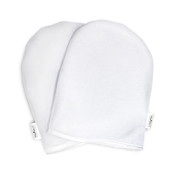 RUNAIL Варежки косметические махровые, белые 2 шт, фото 1