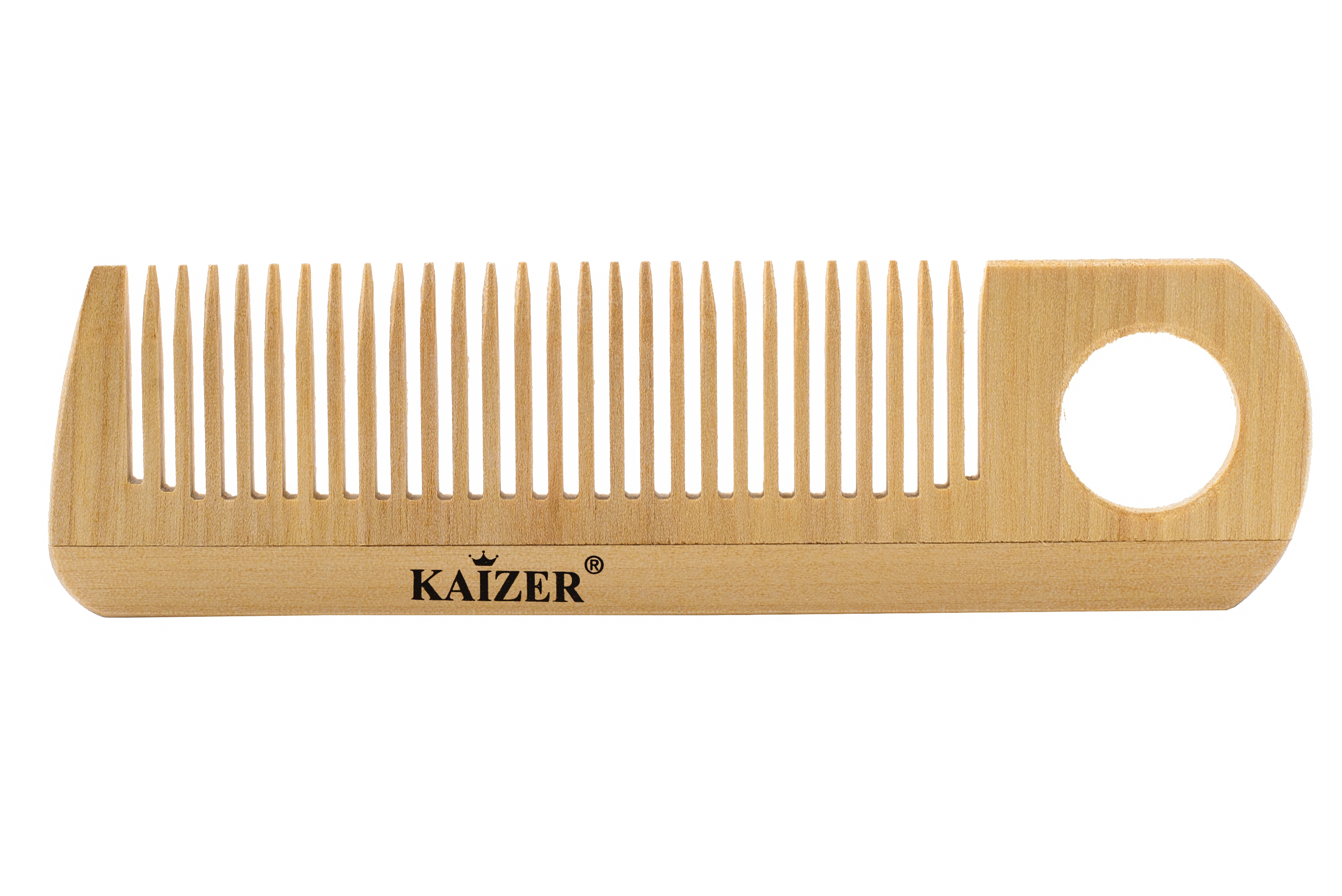 KAIZER Гребень деревянный с отверстием, 150 мм, фото 2