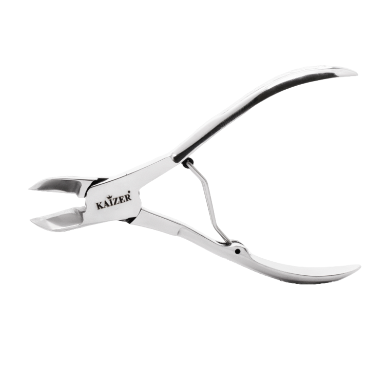 KAIZER Кусачки педикюрные, однопружинные, заводская заточка, серебро, фото 1