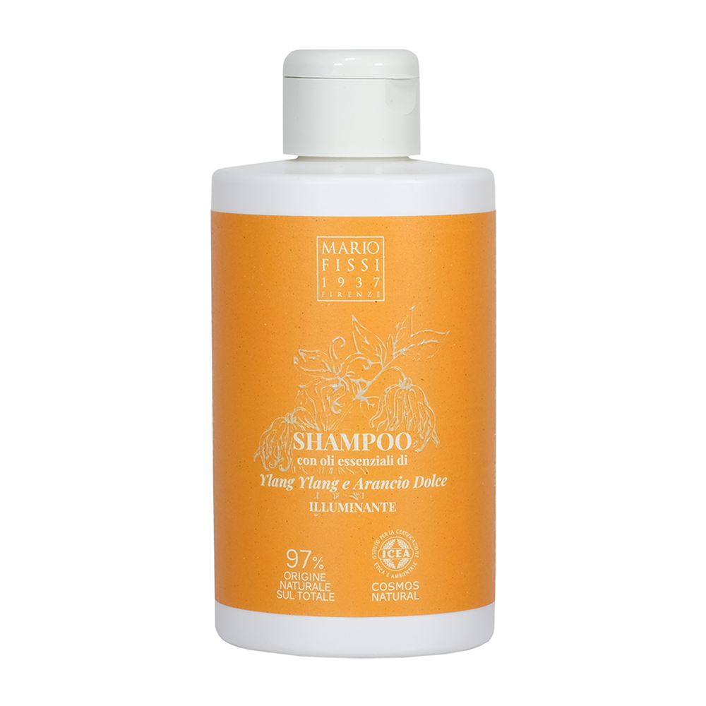 MARIO FISSI 1937 Шампунь для волос Сила и Блеск с маслами иланг-иланга и сладкого апельсина / Illuminante 300 мл, фото 1