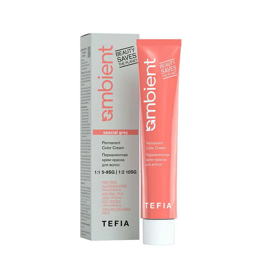 TEFIA 6.880 крем-краска перманентная для волос, темный блондин интенсивный коричневый для седых волос / AMBIENT 60 мл, фото 2