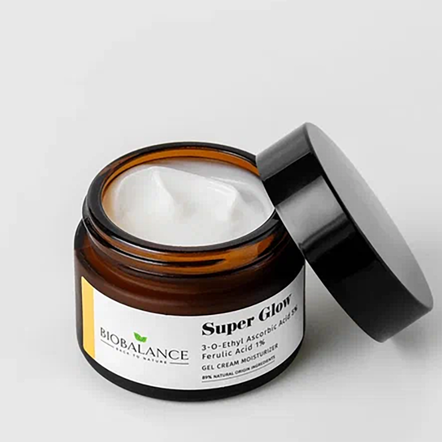 BIOBALANCE Гель-крем для лица с аскорбиновой кислотой 5% + феруловой кислотой 1% / SUPER GLOW GEL CREAM 50 мл, фото 3