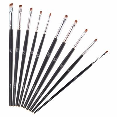 IRISK PROFESSIONAL Кисть скошенная для геля, искусственный ворс, в тубе № 3, фото 2