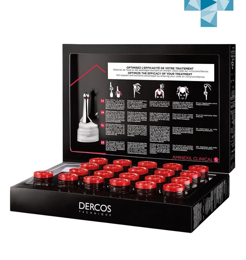 VICHY Средство против выпадения волос для мужчин / Dercos Aminexil 21 х 6 мл, фото 5