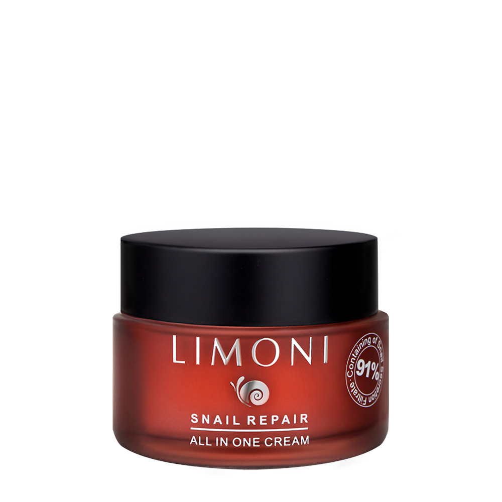 LIMONI Крем восстанавливающий для лица с экстрактом секреции улитки / Snail Repair All In One Cream 50 мл, фото 1