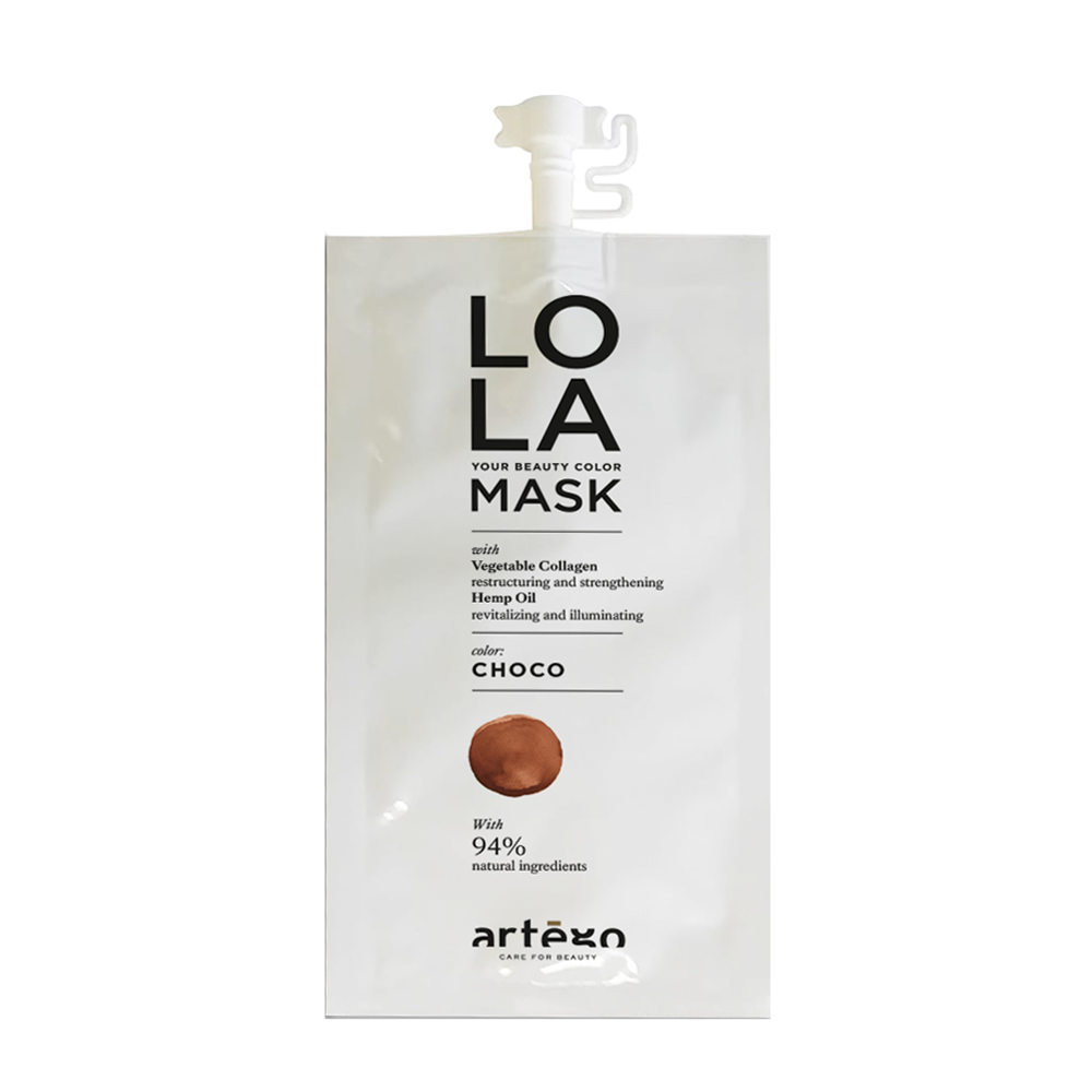 ARTEGO Маска оттеночная для волос, шоколад / LO LA MASK Choco 20 мл, фото 1