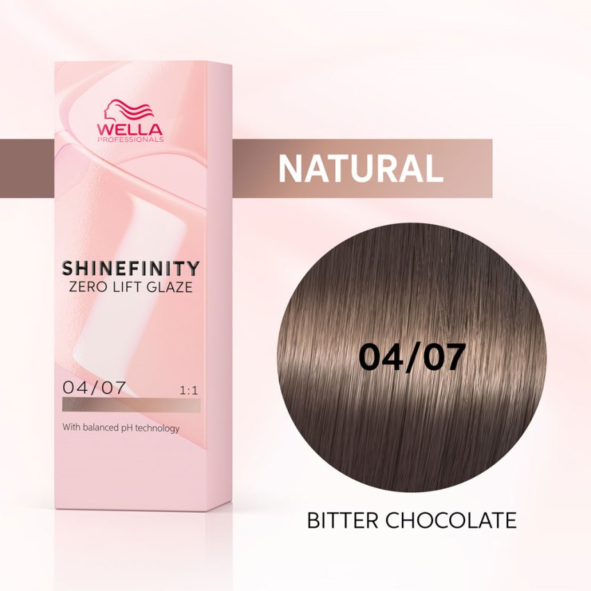 WELLA 04/07 гель-крем краска для волос / WE Shinefinity 60 мл, фото 3