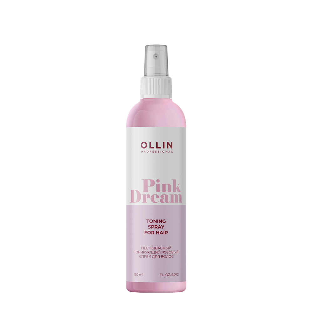 OLLIN PROFESSIONAL Спрей тонирующий розовый для волос / PINK DREAM 150 мл, фото 1