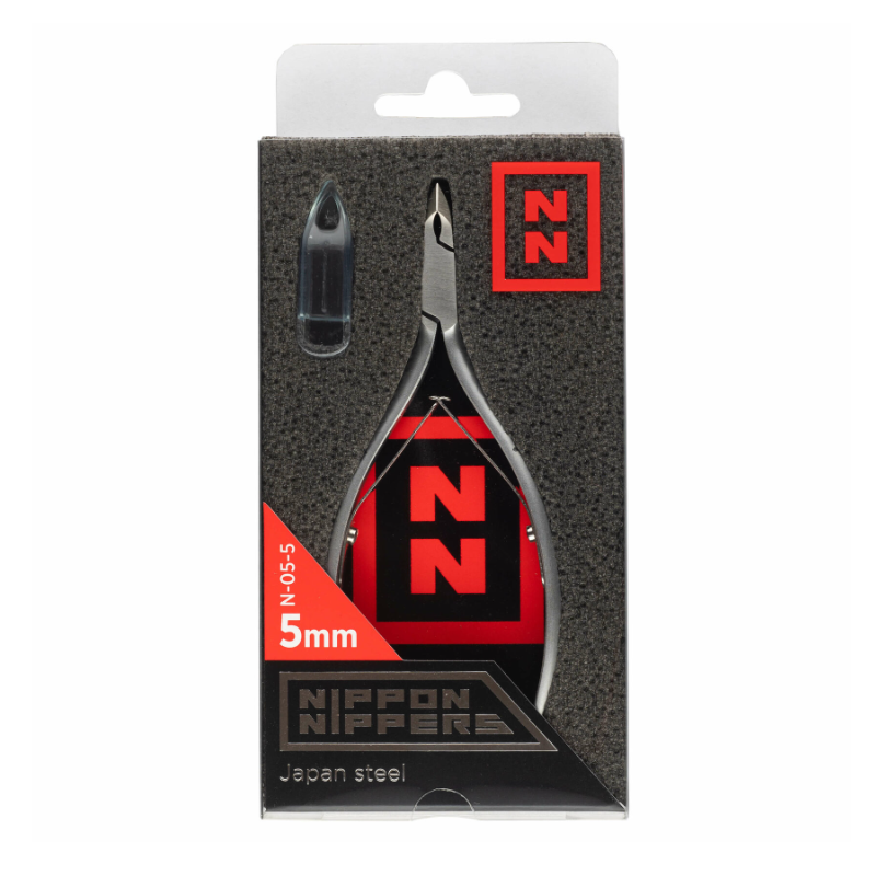 NIPPON NIPPERS Кусачки для кутикулы, двойная пружина, матовые, лезвие 5 мм, фото 4