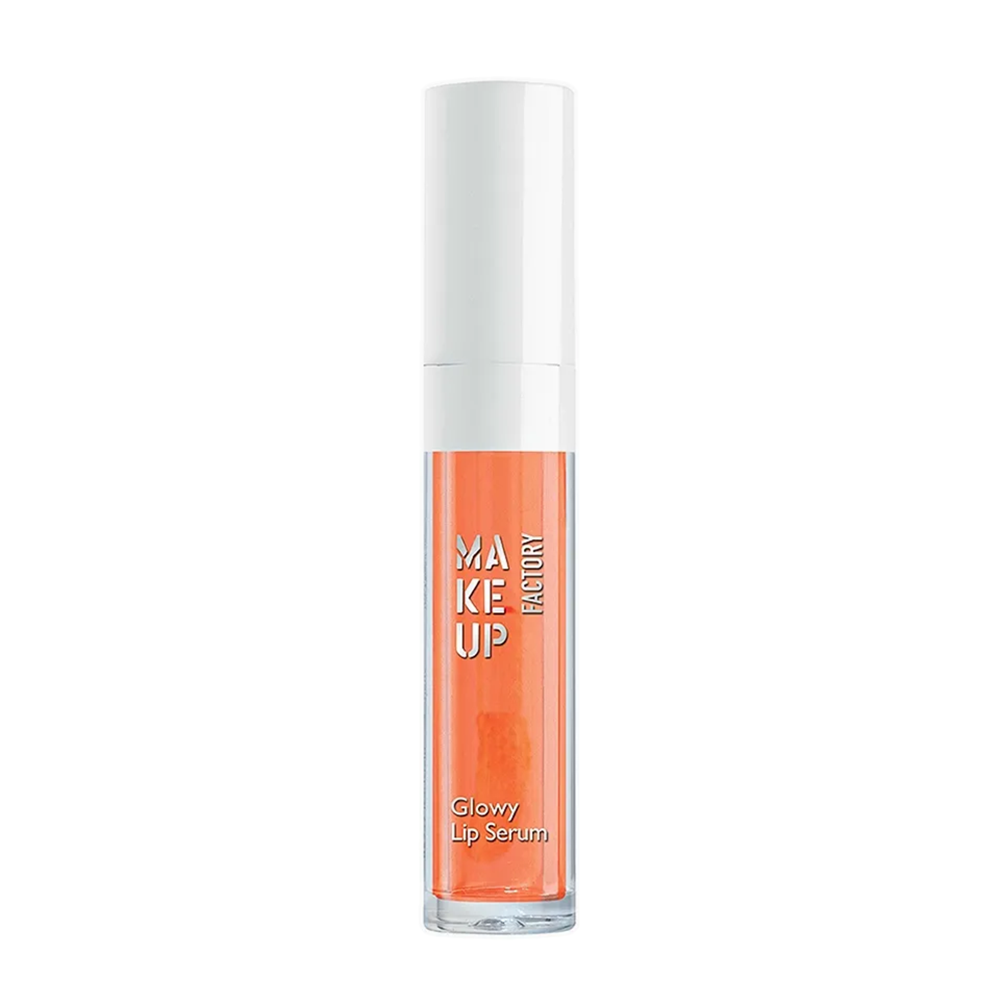 MAKE UP FACTORY Блеск-масло для губ, 30 прекрасный апельсин / Glowy Lip Serum 4,5 мл, фото 1