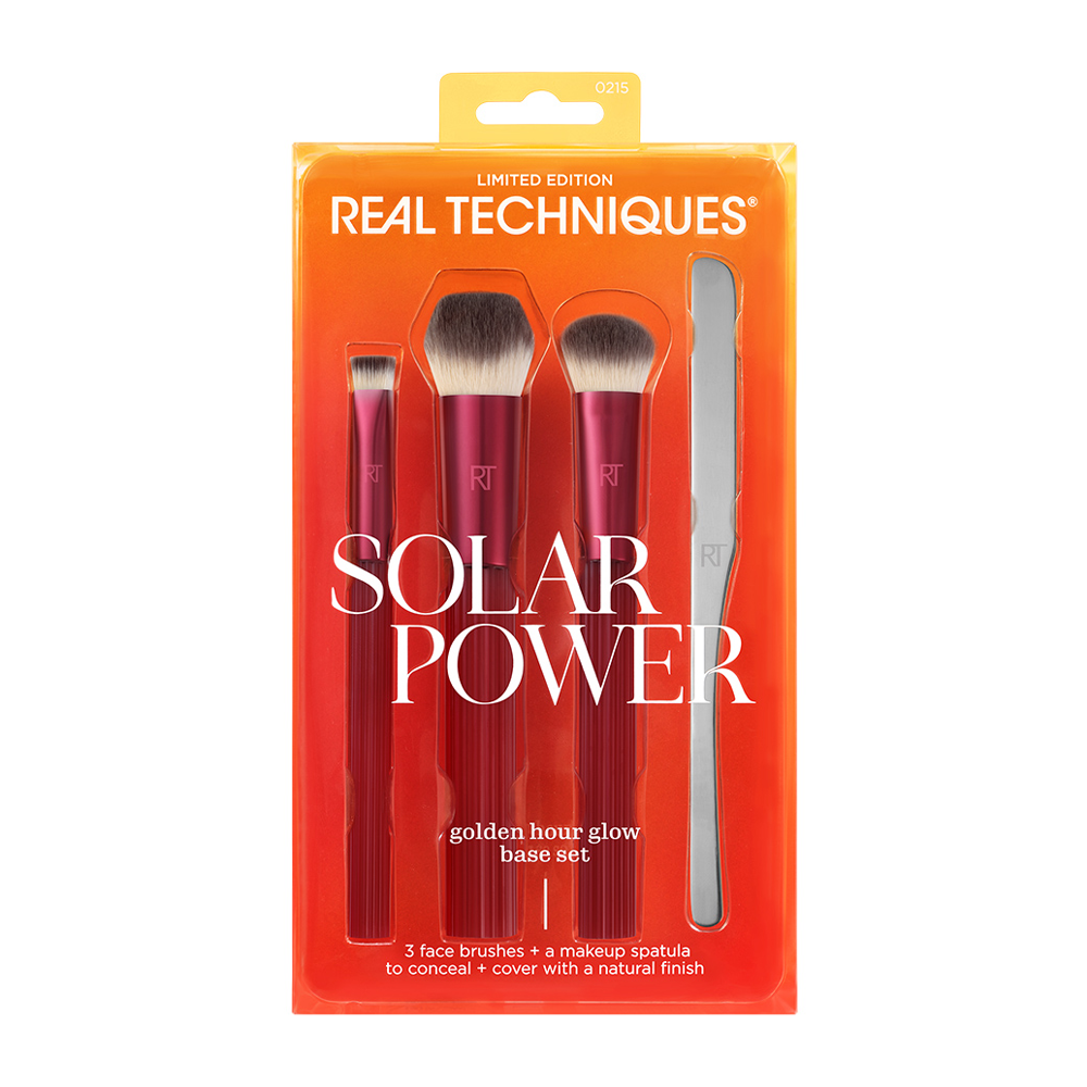 REAL TECHNIQUES Набор для макияжа / Real Techniques Solar Power Golden Hour Glow Base Set, фото 1