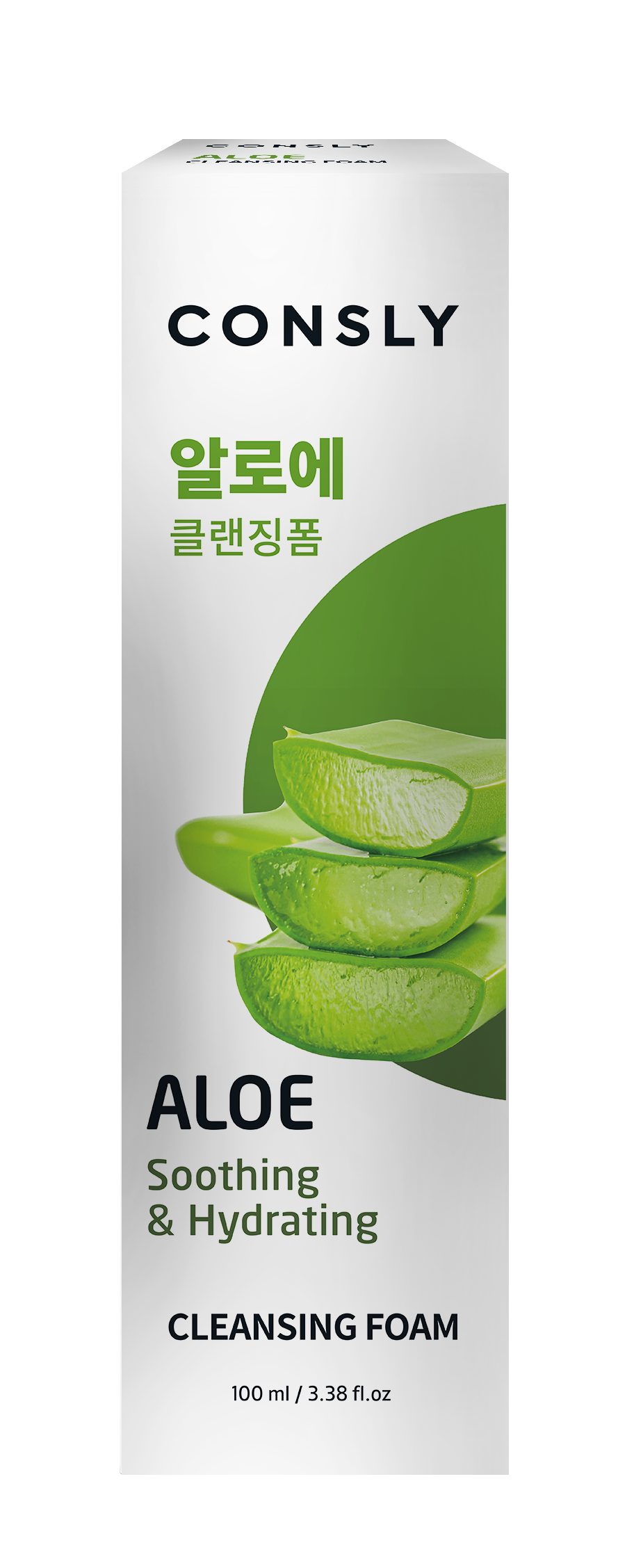 CONSLY Пенка для умывания кремовая успокаивающая c экстрактом алоэ вера 100 мл, фото 2