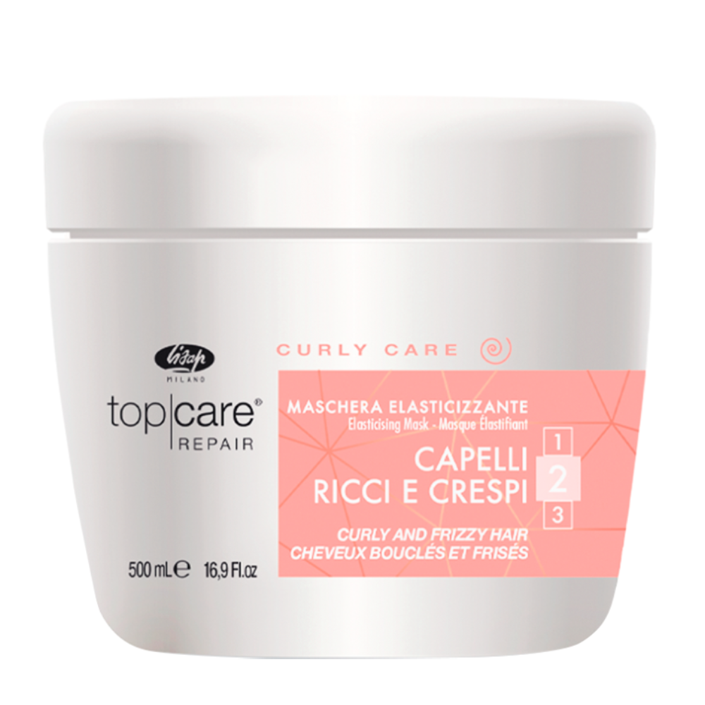 LISAP MILANO Маска разглаживающая для вьющихся и непослушных волос / Тор Care Repair Elasticising Mask Curly and Frizzy Hair 500 мл, фото 1