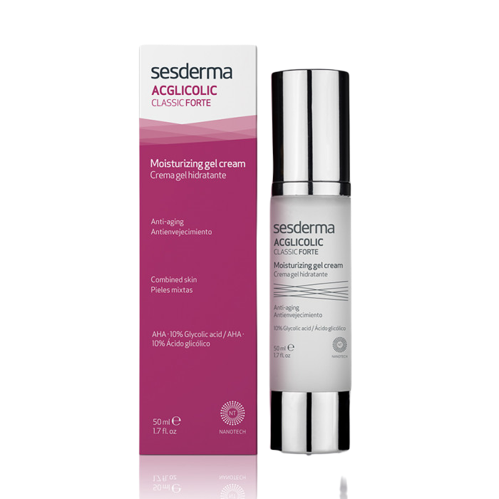 SESDERMA Крем-гель увлажняющий для лица с витаминами С и Е / ACGLICOLIC CLASSIC FORTE Moisturizing gel cream 50 мл, фото 2