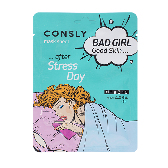 CONSLY Маска тканевая после тяжелого дня / BAD GIRL Good Skin Consly 23 мл, фото 1