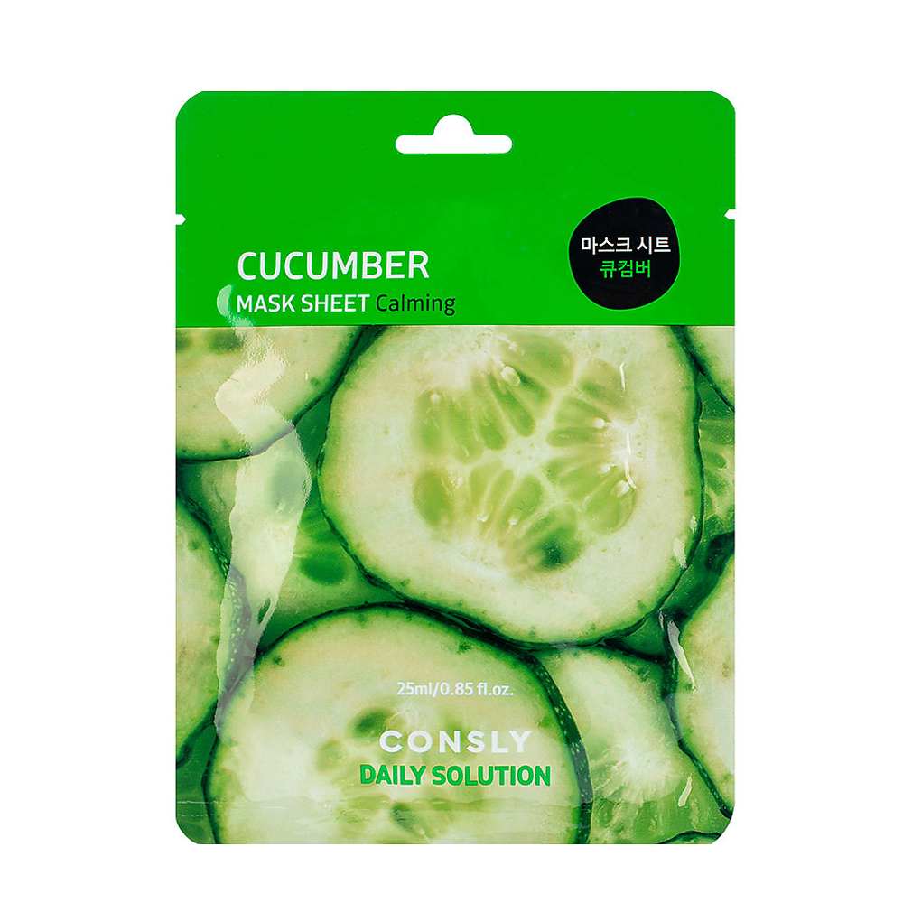 CONSLY Маска тканевая для лица с экстрактом огурца / Consly 25 мл, фото 1