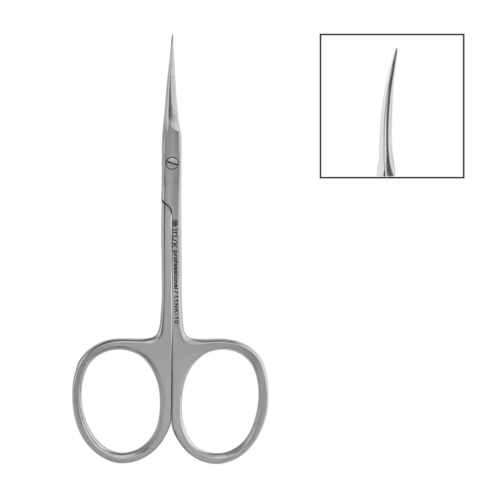 IRISK PROFESSIONAL Ножницы для кутикулы 11NK-10 матовые, ручная заточка, длина 10 см, фото 2