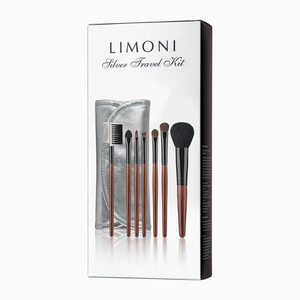LIMONI Набор кистей (7 кистей + чехол) / SILVER TRAVEL KIT, фото 1
