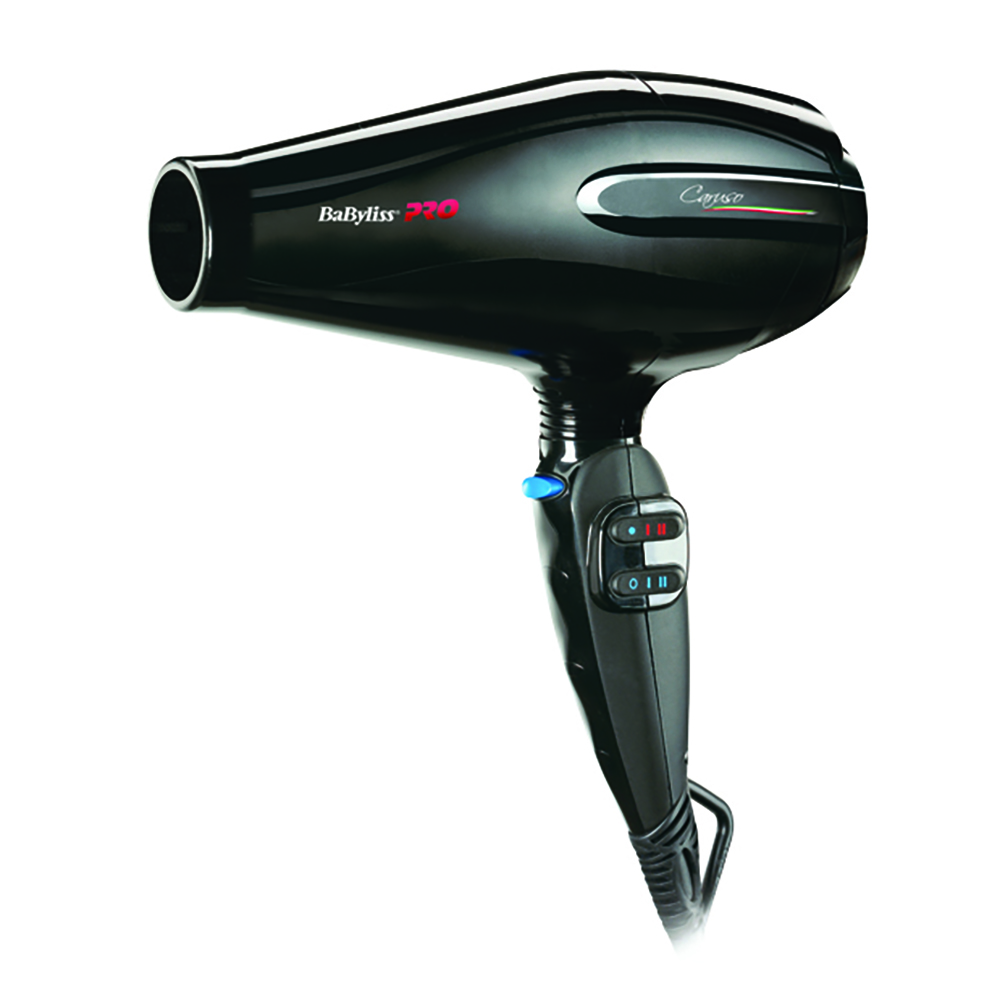 BABYLISS PRO Фен BaByliss Pro Caruso черный, ионизация, 2 насадки 2400 Вт, фото 2