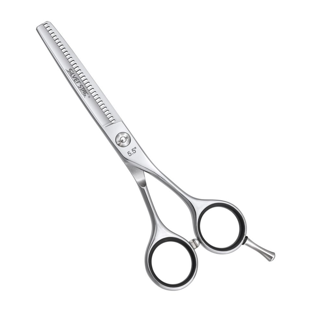 SILVER STAR Ножницы филировочные односторонние классические, съемный упор 5,5